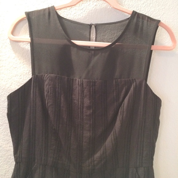 BCBGeneration Black Mesh Top  Romper - Picture 2 of 5